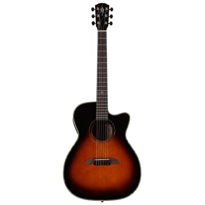 Alvarez WY1 Yairi Folk Cutaway Acoustic-Electric Guitar (with Case), Sunburst image 2
