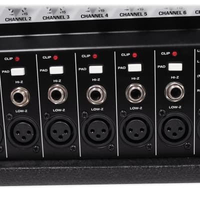 Rockville RPM109 12 Channel 4800W Powered Mixer 7 Band EQ Effects USB 48V