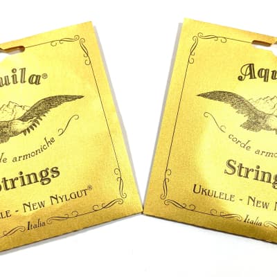 Aquila Ukulele Strings 2 Pack Soprano Regular Nylgut Made in Italy image 1