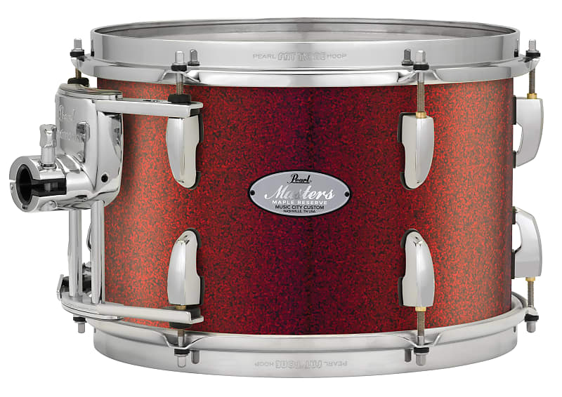 Pearl Music City Custom Masters Maple Reserve 24"x18" Bass Drum w/o BB3 Mount RED GLASS MRV2418BX/C407 image 1