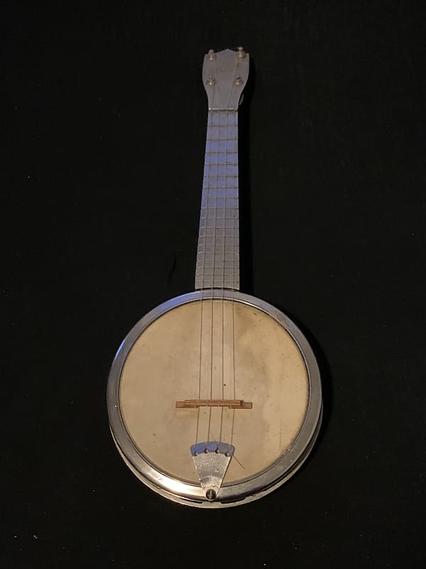 Dixie Banjo Ukulele, metal body, circa 1950’s Reverb