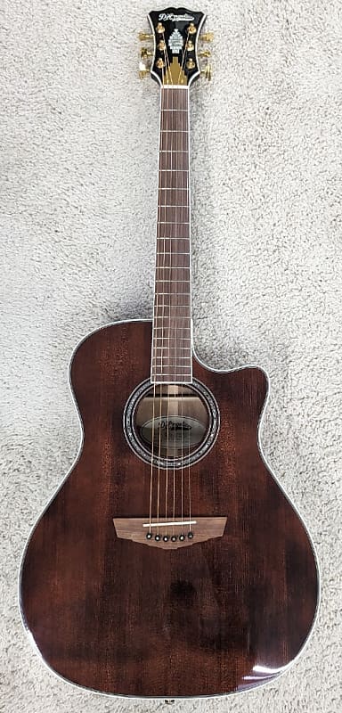 D'Angelico Excel Gramercy XT Acoustic Electric, Walnut Stain DAEG200XTWALGP image 1