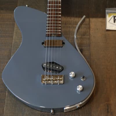 2017 Dean Gordon Guitars Mirus Flat Top Electric Guitar Gray SH + Coffin Case image 2