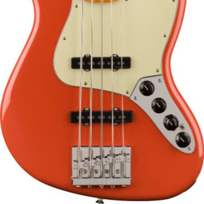 Fender Player Plus Jazz Electric Bass V Maple Fingerboard, Fiesta Red image 2