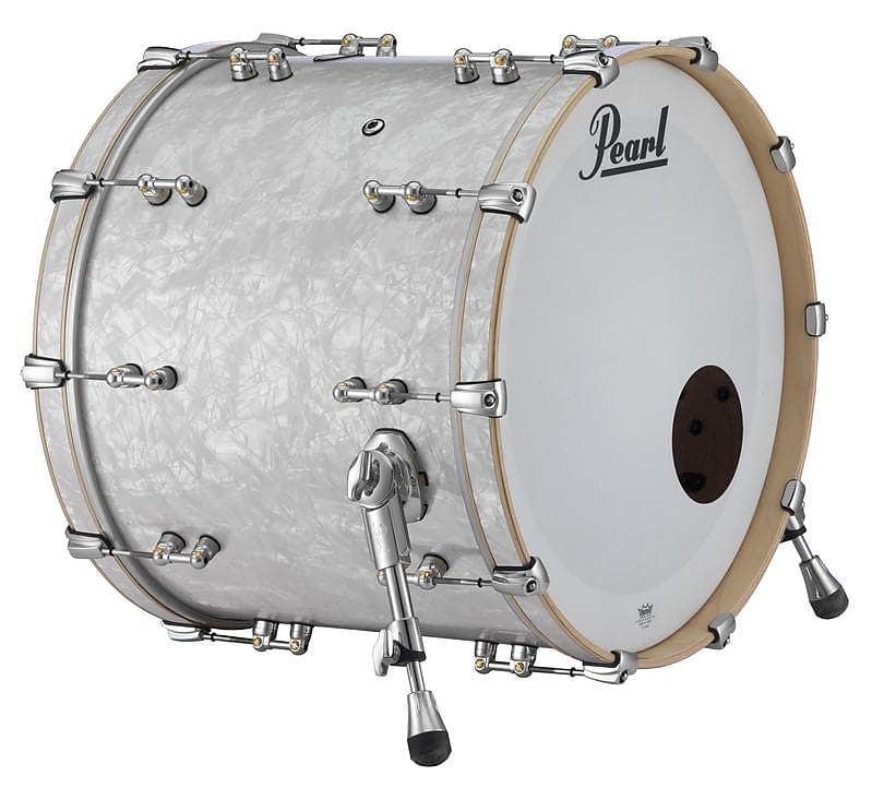 Pearl Music City Custom Reference Pure 20"x14" Bass Drum w/BB3 Mount WHITE MARINE PEARL RFP2014BB/C448 image 1