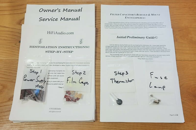 Stromberg Carlson AR-420 restoration kit filter capacitor repair rebuild fix  			