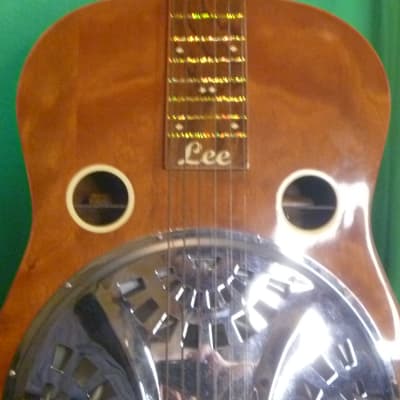 Lee Luthier built Resonator (Square Neck Six String) 2005 Lightly Flamed Maple image 3