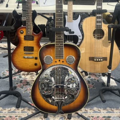 Austin Resonator Guitar, Set-up for slide in 