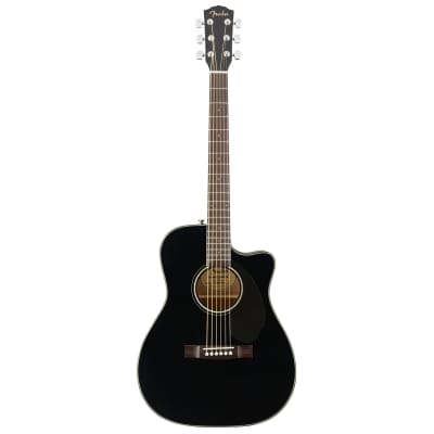 Fender CC60SCE Concert Electro Acoustic Guitar - Black image 2