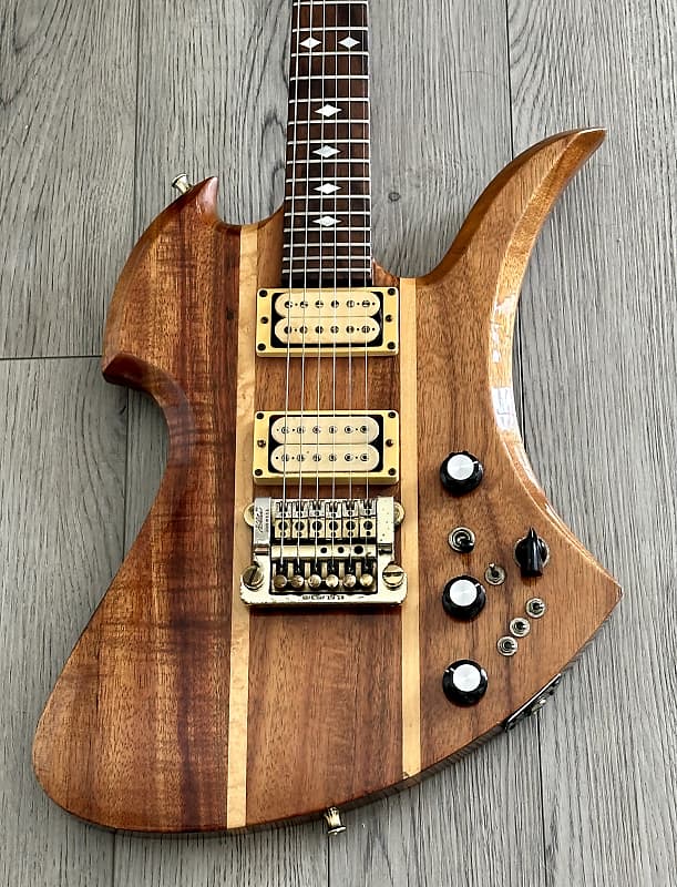B.C. Rich Mockingbird 1981 - Natural KOA wood | Reverb