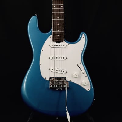 Ernie Ball MusicMan 2016 Cutlass Blue Vintage Turquoise SSS Guitar 