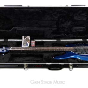 Music Man Bongo 5 HH Bass Guitar Blue Pearl Matching Headstock image 7