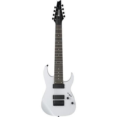 Mint Ibanez RG8 8-String Electric Guitar - White image 2