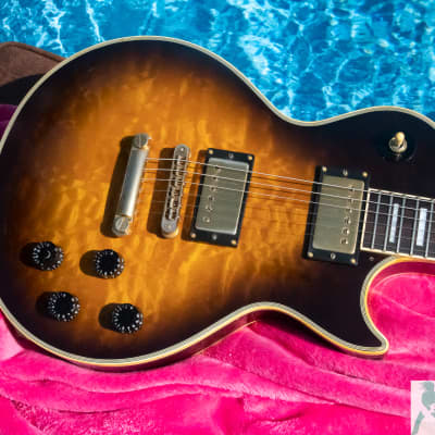 1992 Orville by Gibson LPC-QM Les Paul Custom - KILLER Quilt Top! - Gibson USA Pickups - Made in Japan - Pro Set-Up! image 8
