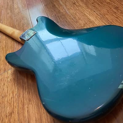 Original Vintage 1969 USA Fender Mustang Lake Placid Blue Competition Burgundy w/ OHSC. Kurt Cobain Nirvana image 8