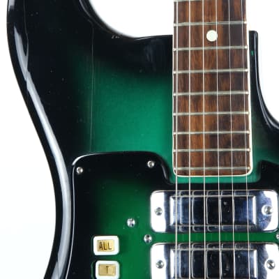 1960s Galanti Kapa Made in Italy Green Burst Gemelli Polverini Vintage Electric Guitar | Green Burst! Hopf Crucianelli image 14