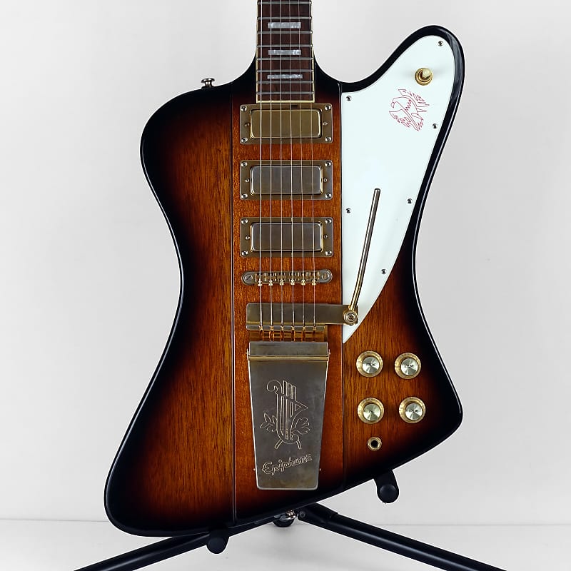 2004 Epiphone Firebird VII 1963 Reissue Sunburst Made In Korea MIK with  Gibson Gig Bag