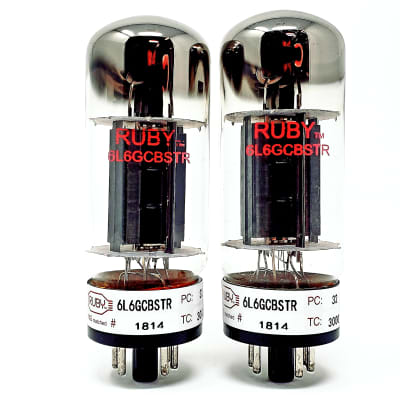 Ruby 6L6 Matched Pair | Reverb
