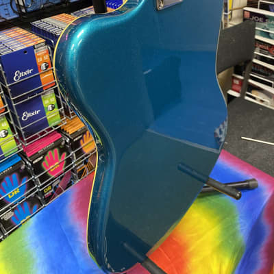 Italia Modena Challenge electric guitar in metallic turquoise - Made in Korea image 4