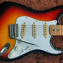 Very Rare Vintage 1970s Japanese  Stratocaster Lawsuit Model Sunburst With Maple Neck Made In Japan