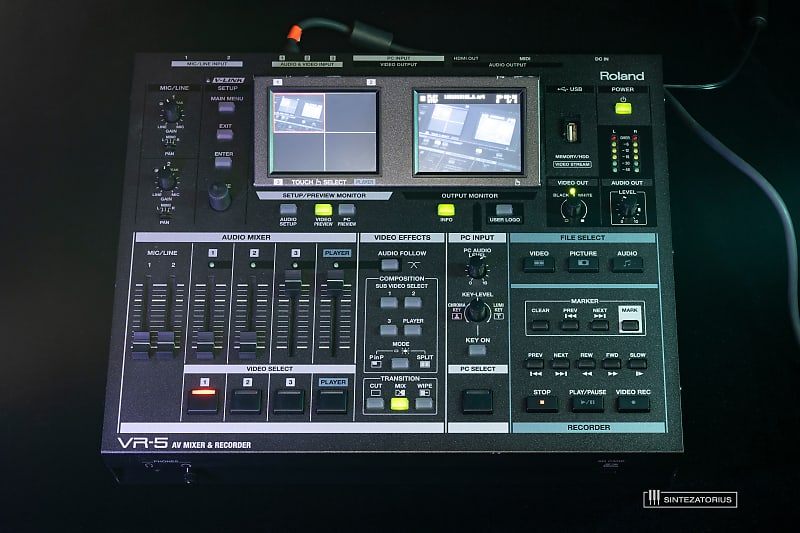 Roland VR-5 AV Video Mixer Switcher Recorder