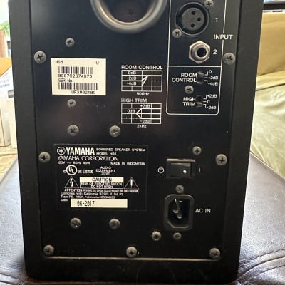 Yamaha HS5 5" Powered Studio Monitor (Pair) 2015 - Present - Black image 5