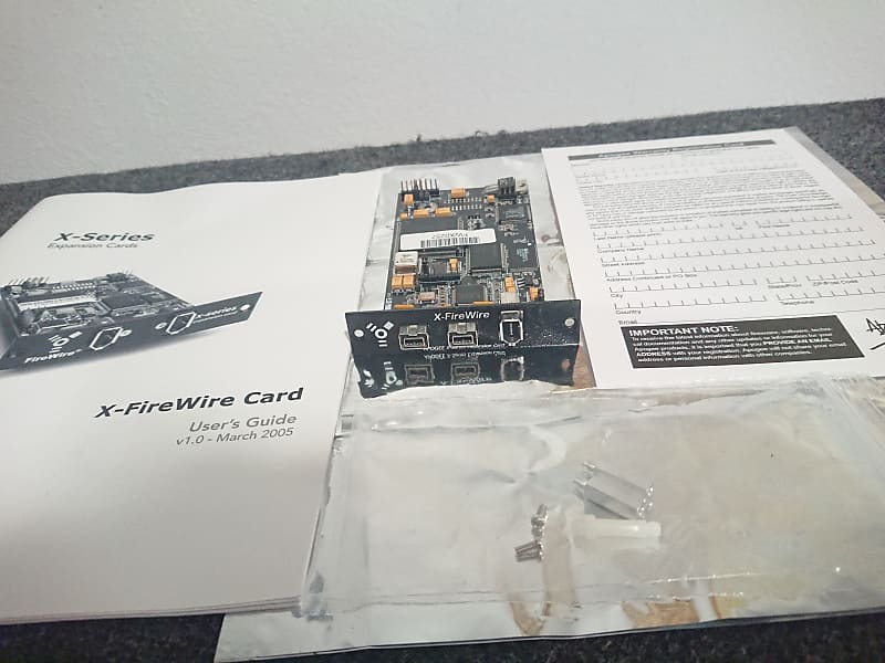 Apogee X-Firewire Firewire 800 rare Expansion Card for Rosetta 200 AD-16X  DA-16X