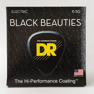 DR BKE-11 Black Beauties Coated Electric Guitar Strings (11-50) image 2