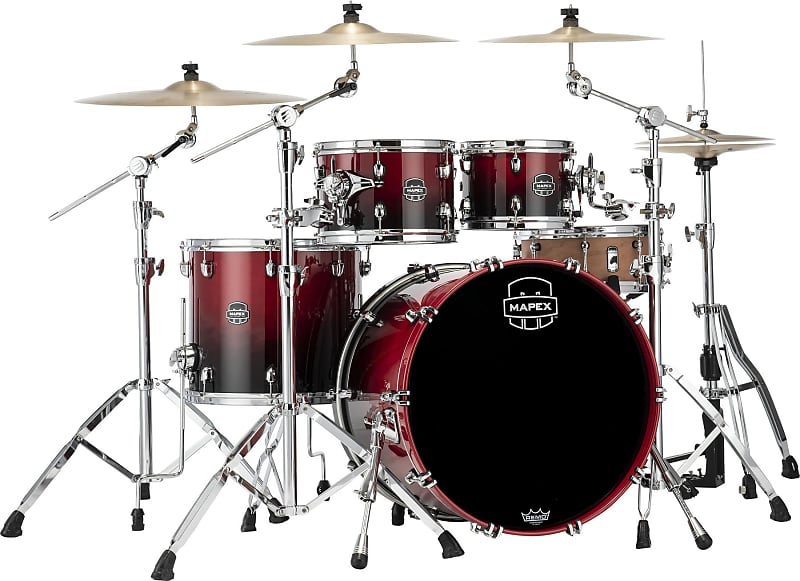 Mapex Saturn 4-piece Rock Shell Pack - Scarlet Fade image 1