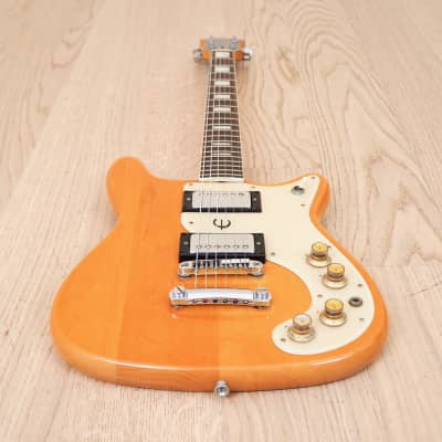 1970s Epiphone Wilshire Vintage Electric Guitar Maple Set Neck Japan Matsumoku w/ Case image 10