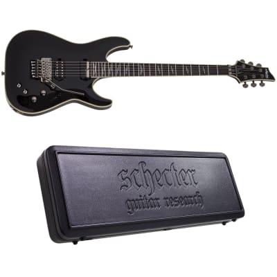 Schecter C-1 FR S Blackjack Gloss Black Electric Guitar + Hard Case Sustainiac for sale