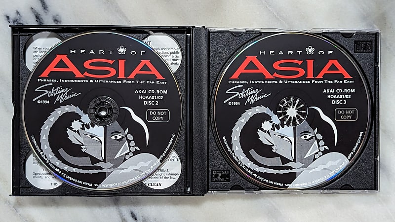 Spectrasonics Heart of Asia Sample CDs for AKAI/EMU/ASR