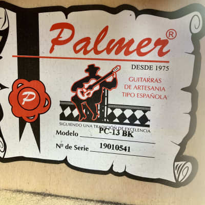Palmer PC-13 - Black- Classical Acoustic Guitar image 4