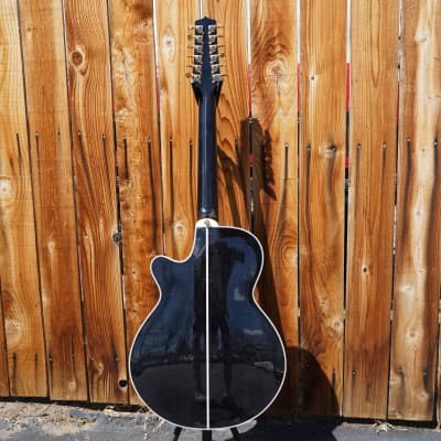 Takamine TSP158C-12 SBL - See Thru Black Gloss  12-String Acoustic Electric Guitar w/ Case image 11