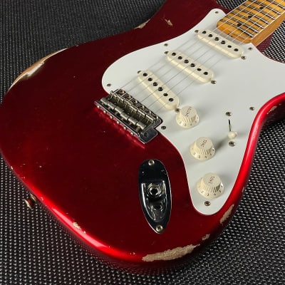 Fender Custom Shop '58 Stratocaster, Relic- Faded Aged Candy Apple Red (7lbs 9oz) image 4