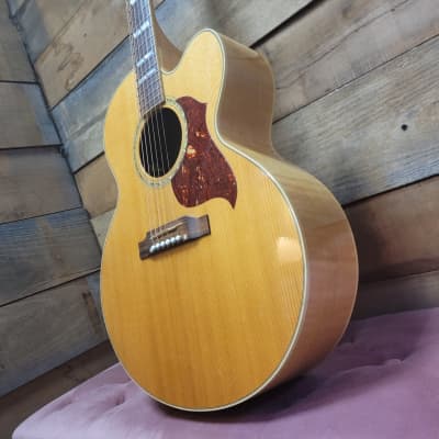 2010 Gibson J-185EC Jumbo Acoustic/Electric - Antique Natural w/ Hard Case for sale