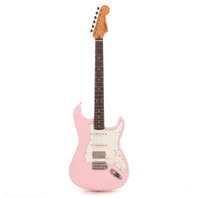 Squier Classic Vibe 60s Stratocaster HSS Shell Pink 3-Ply Parchment (CME Exclusive) image 4