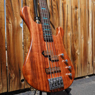Dean USA Custom Hillsboro - Oiled Cocobolo Top 4-String Electric Bass Guitar w/  Black Tolex Case (2023) image 6