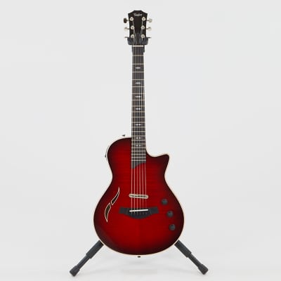 Taylor T5Z Pro Hollowbody Electric-Acoustic Hybrid - Cayenne Red Shaded Edgeburst with Ebony Fingerboard image 6