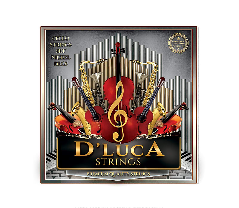 4/4 & 3/4 Cello String Set, Nickel Round-wound... » Stagg