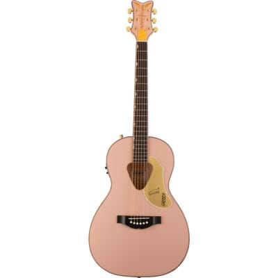 Gretsch G5021E Ltd Ed Rancher Penguin Parlor Acoustic Guitar, RW FB, Shell Pink for sale