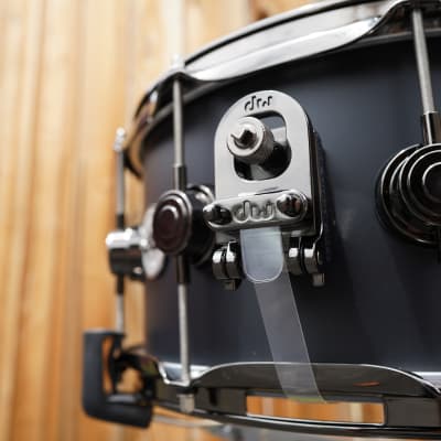 DW USA Collectors Series - Intense Ebony Satin Oil - 6.5 x 14" Pure Maple SSC/VLT Shell With Ring's Snare Drum w/ Black Nickel Hdw. image 7