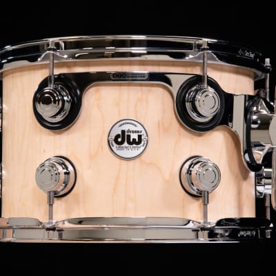 DW Collector's 3pc Maple Kit - Natural Satin Oil w/ Saddle Leather Hoops image 6