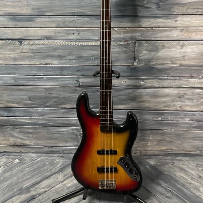 Used Greco JB 800 Japanese made 4 String Electric Bass with Gig Bag- Sunburst image 2