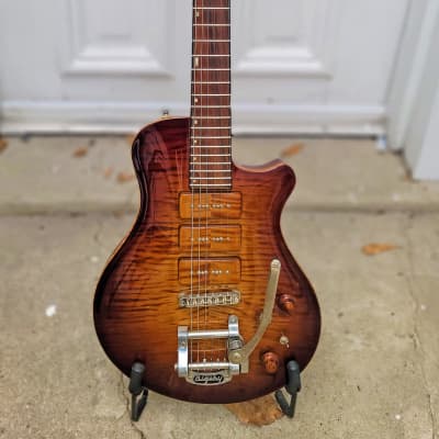 New Orleans Guitar Company Custom Made Zero Fret Guitar (One of a Kind) 2020 Tobacco Sunburst image 2