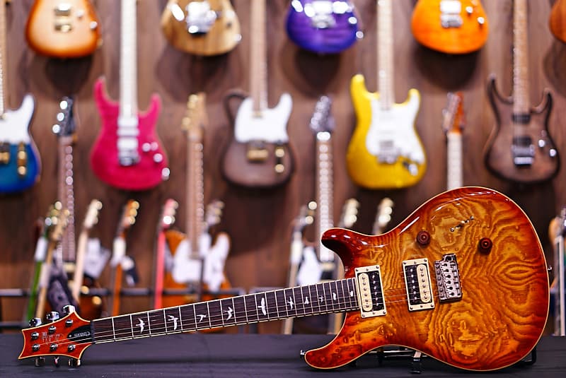 PRS Custom 24 Exotic 2020 Burled Ash Vintage Sunburst