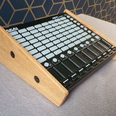 Akai APC Mini Oak Stand (ONLY) from Synths And Wood with VESA Mounting image 2