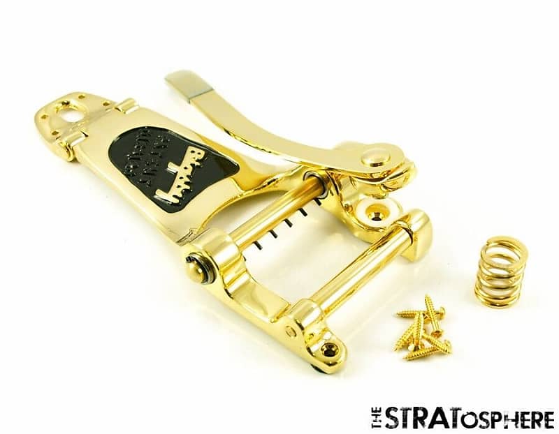 NEW LEFTY Bigsby USA B7 Vibrato Tailpiece Gold Arch Top B7GLH | Reverb