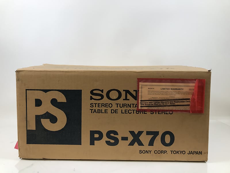Sony PS-X70 Turntable Original Box | Reverb Sweden