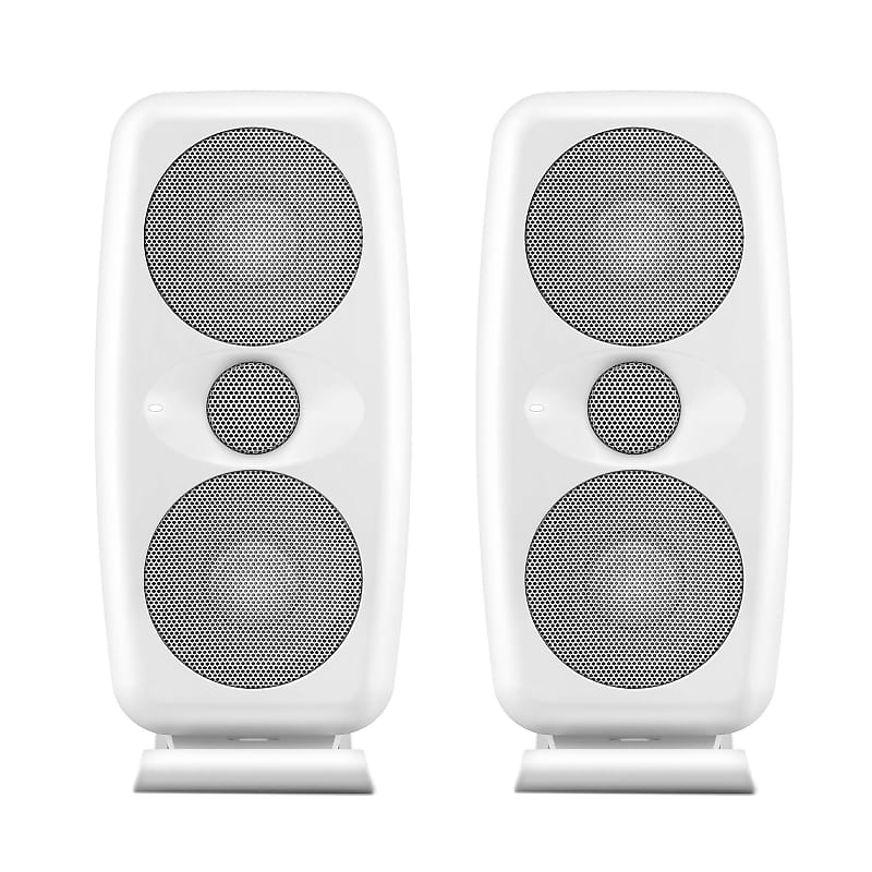 IK Multimedia iLoud MTM Studio Monitor White Pair Bundle | Reverb